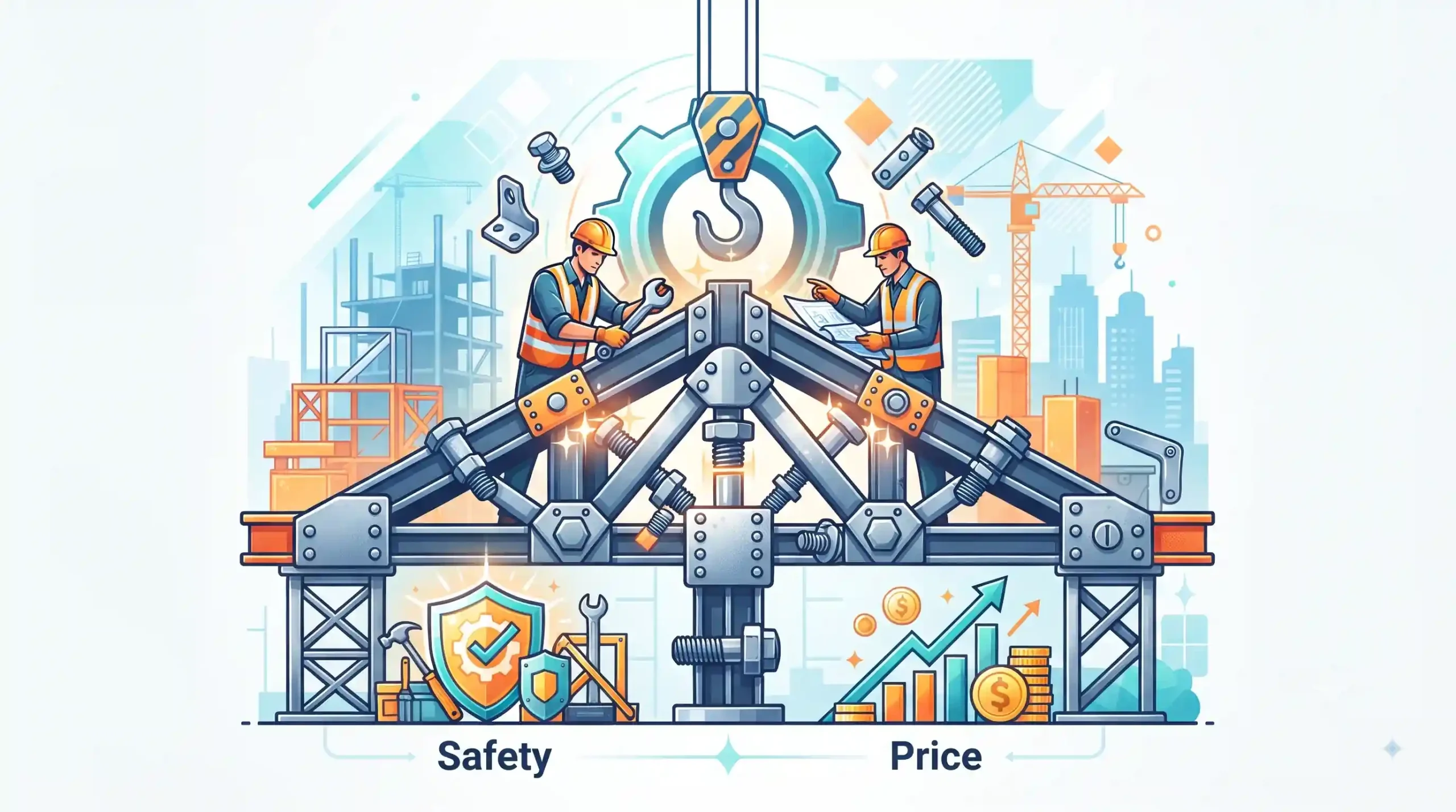 🛠 نقش یراقآلات و اتصالات فلزی در ایمنی و قیمت