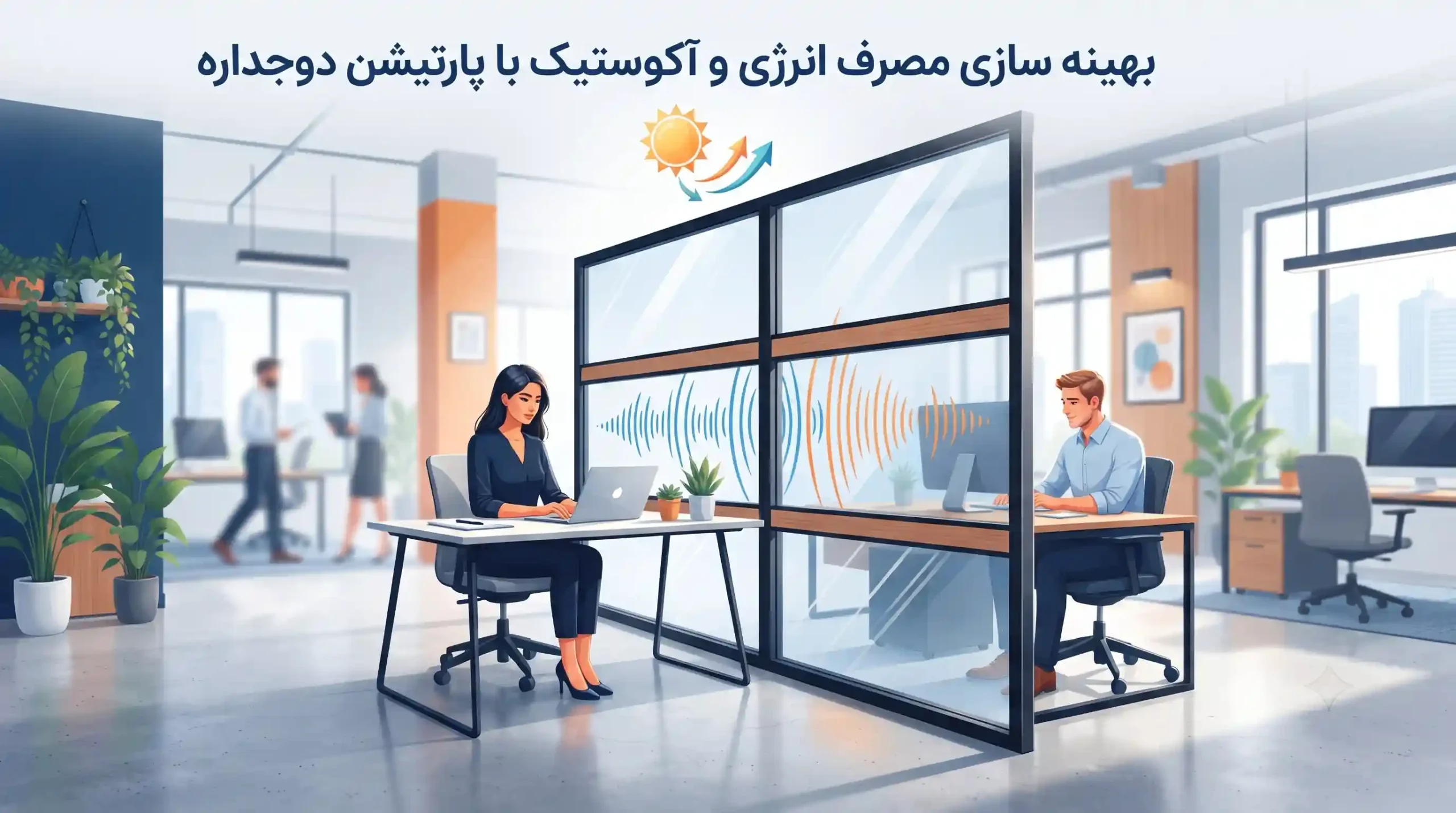 💡 بهینه سازی مصرف انرژی و آکوستیک با پارتیشن دوجداره
