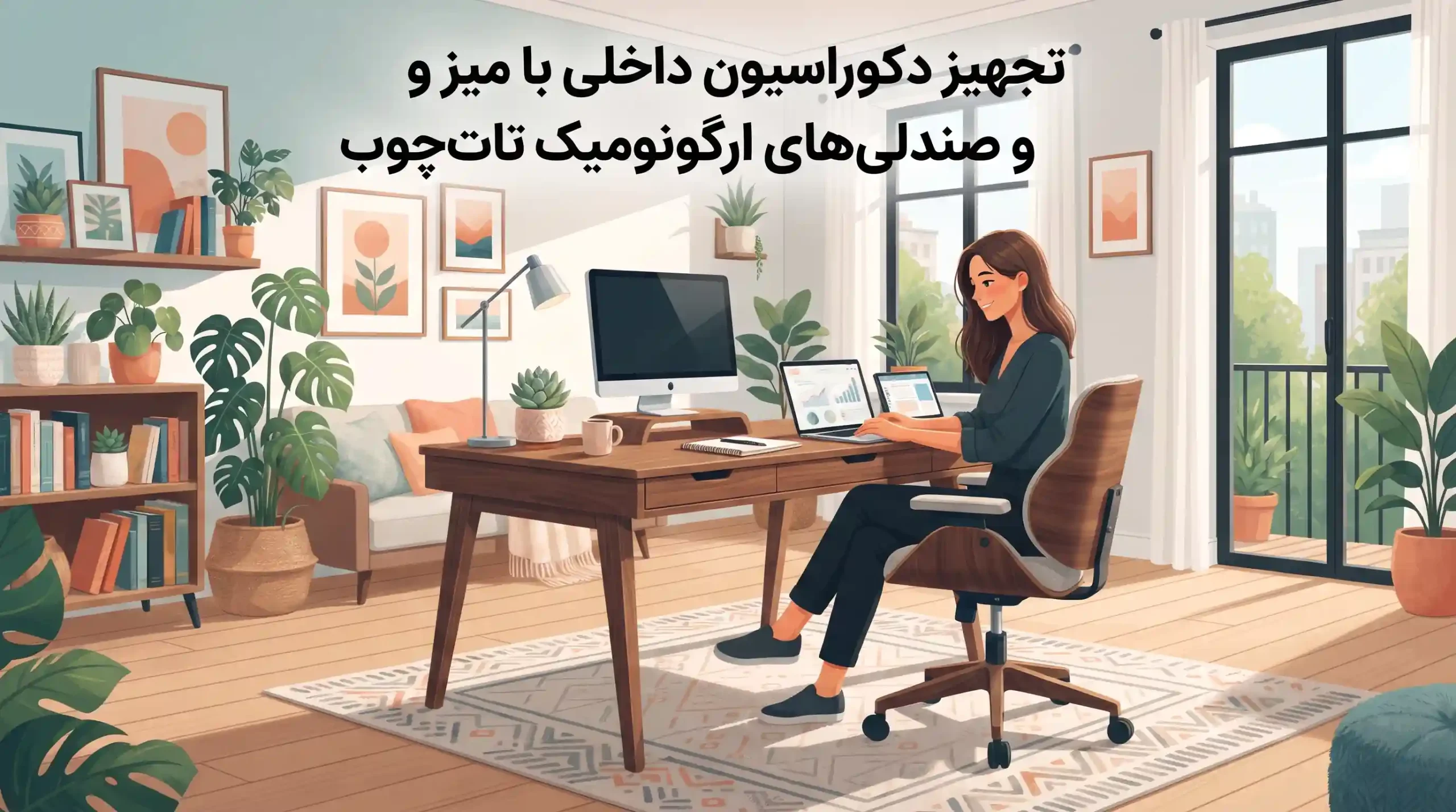🛋️ تجهیز دکوراسیون داخلی با میز و صندلیهای ارگونومیک تات چوب