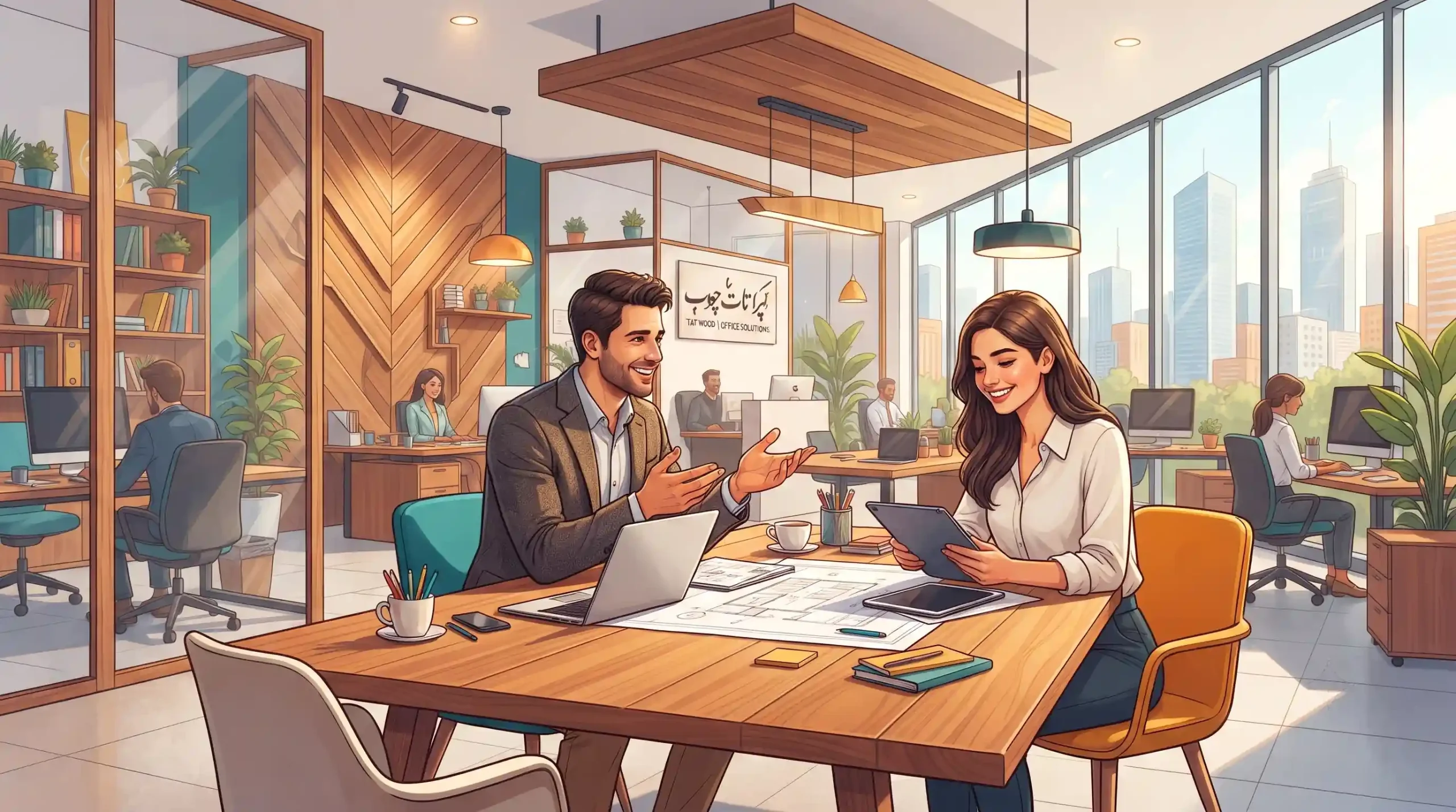 💎 چرا تات چوب انتخاب نهایی برای پروژه های اداری شماست