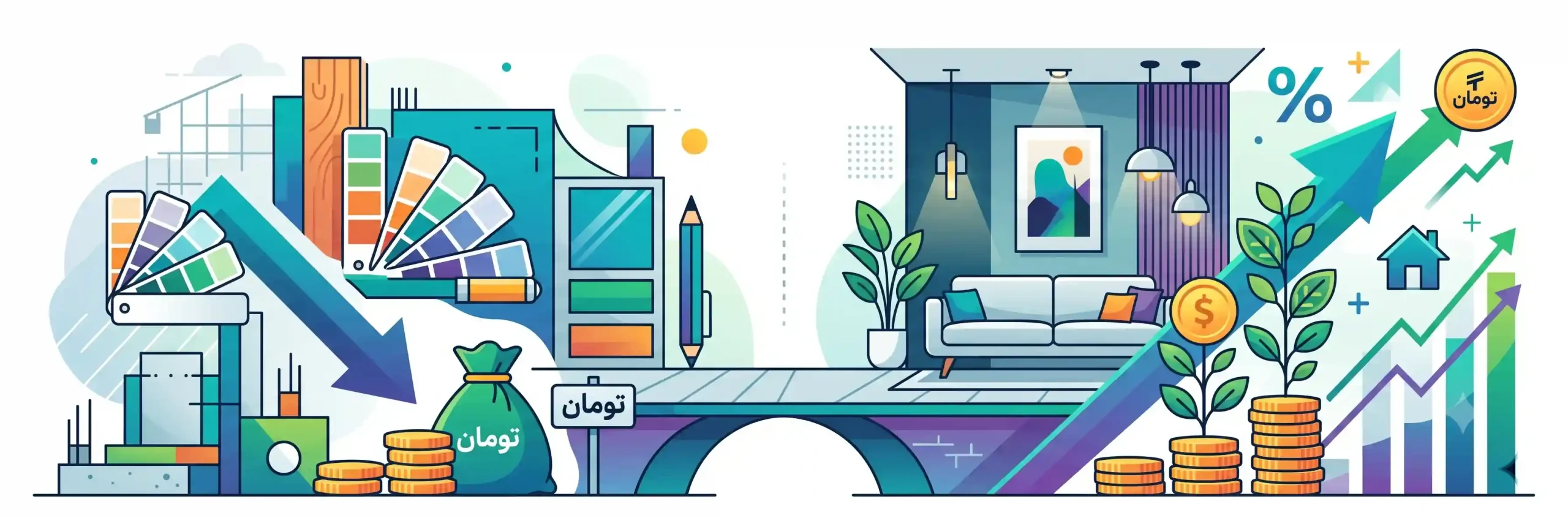 📊 مقایسه هزینهها و بازگشت سرمایه در دکوراسیون مدرن