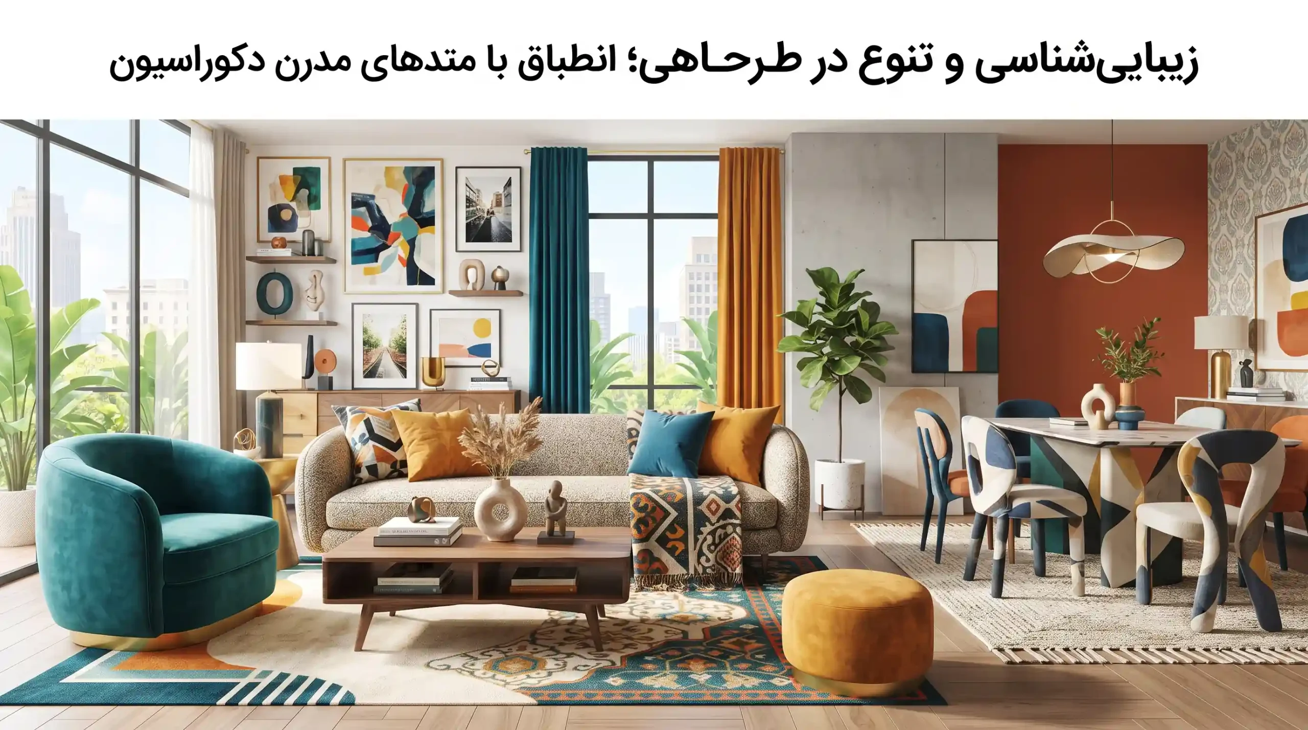 🎨 زیباییشناسی و تنوع در طراحی؛ انطباق با متدهای مدرن دکوراسیون