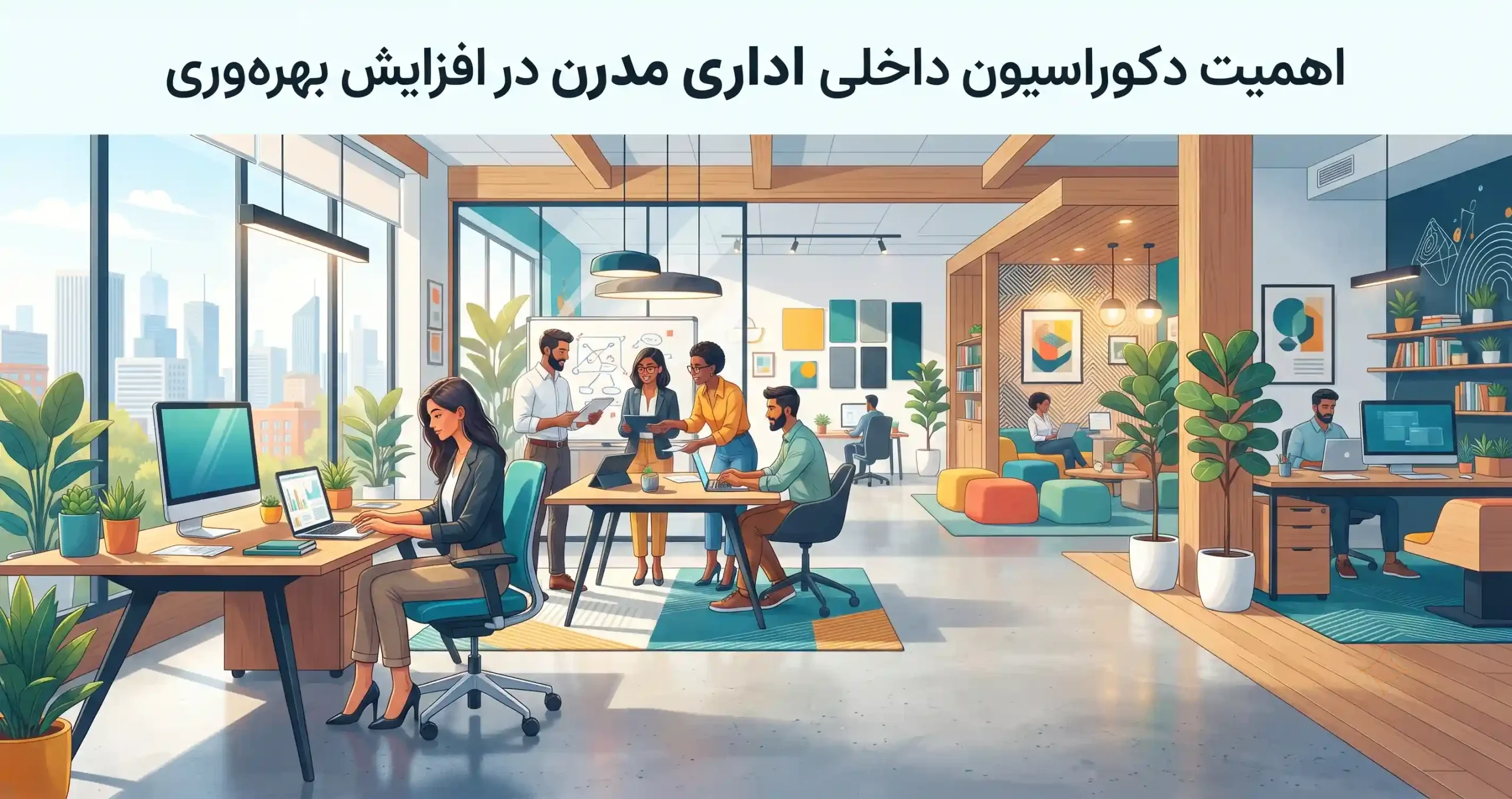 🏢 اهمیت دکوراسیون داخلی اداری مدرن در افزایش بهرهوری
