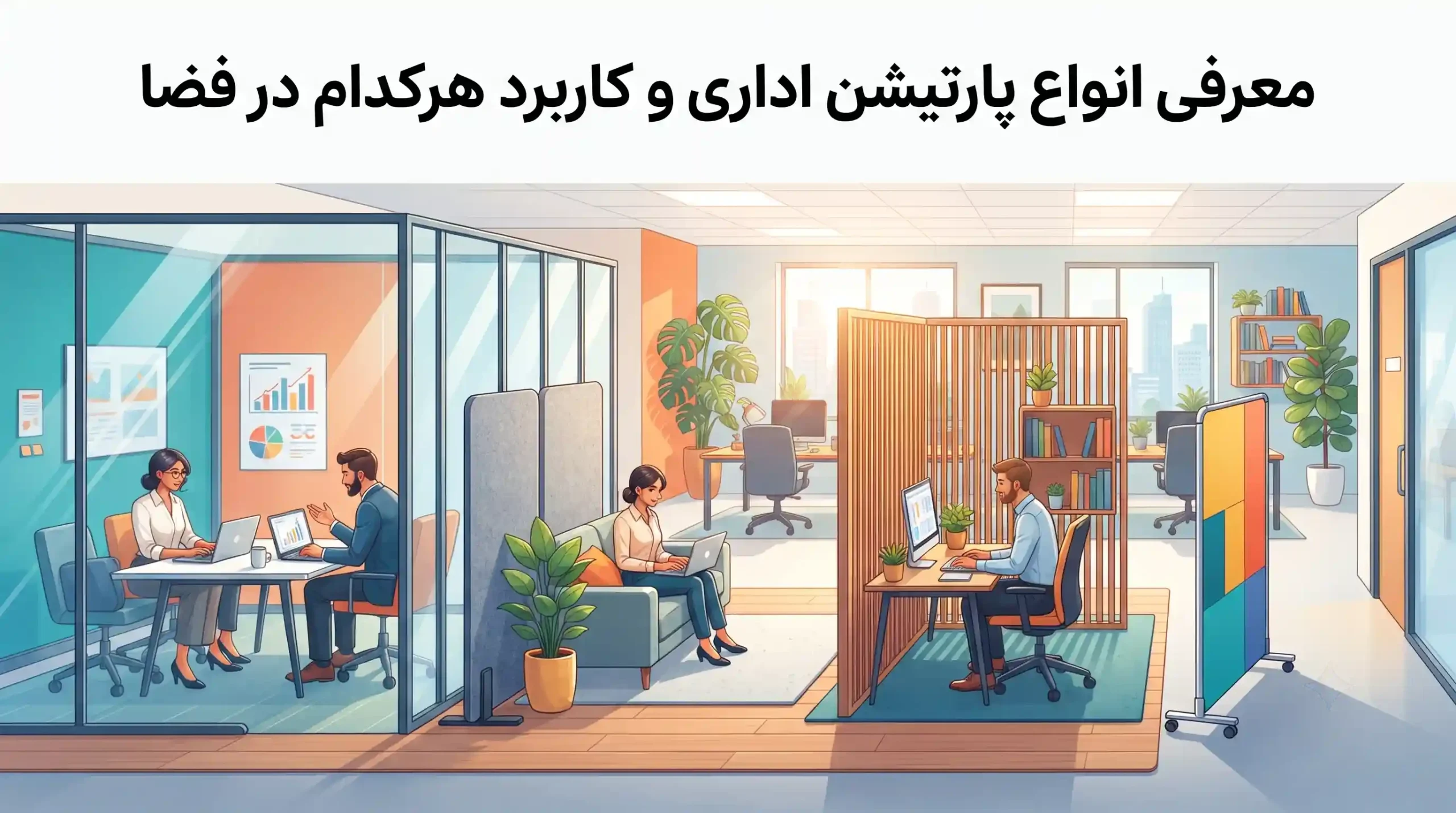 🛠️ معرفی انواع پارتیشن اداری و کاربرد هرکدام در فضا