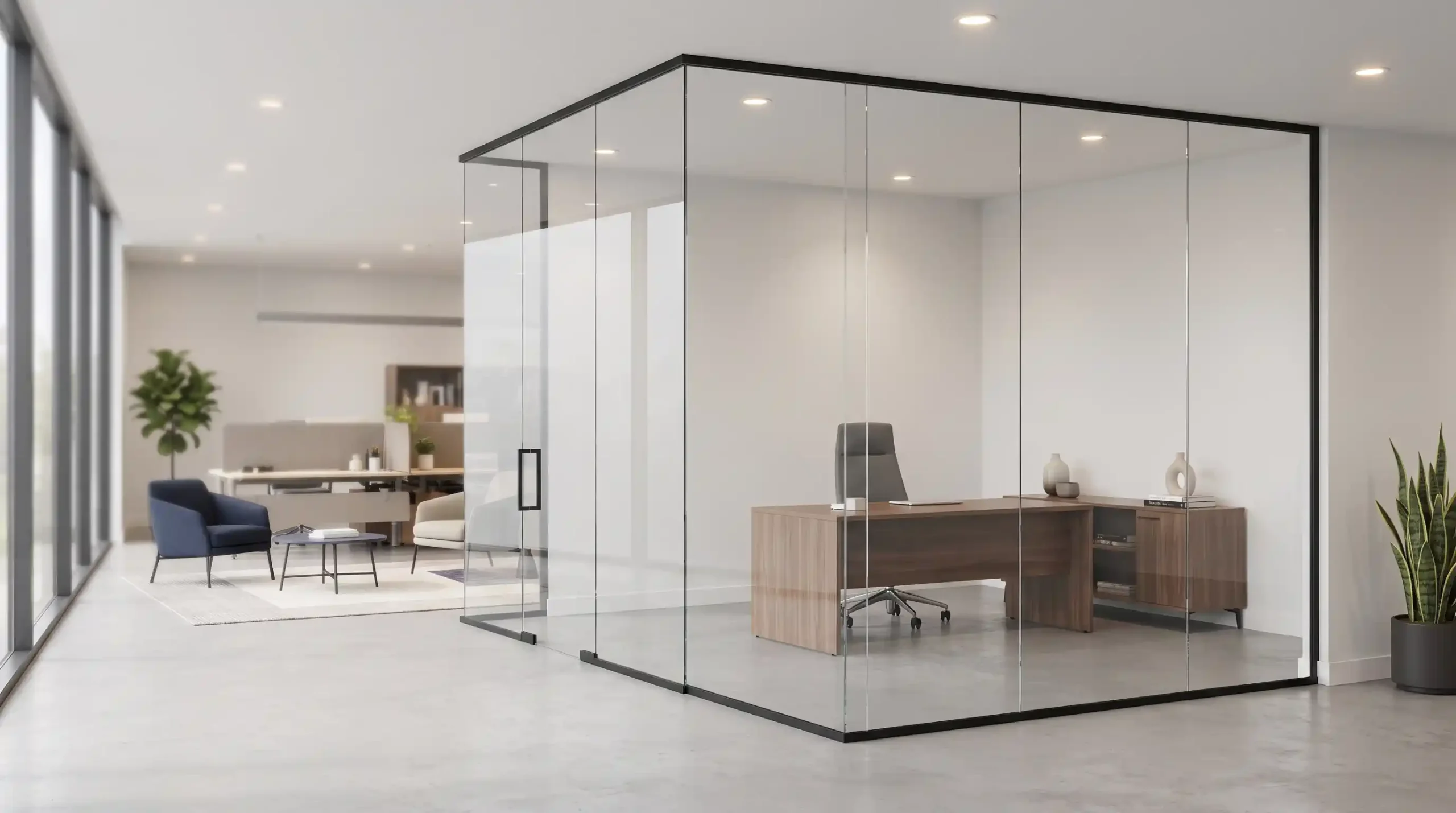 🏭 انواع شیشه کاربردی در پارتیشن فریم لس و سهم آن ها در قیمت